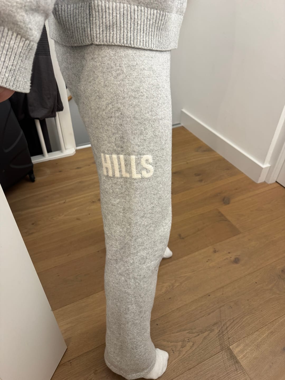 Customer photo review of KNIT SWEATER LIGHT GREY