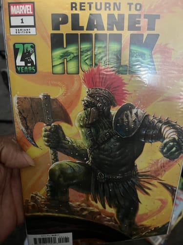 Customer photo review of Return To Planet Hulk #1 Davide Paratore Variant