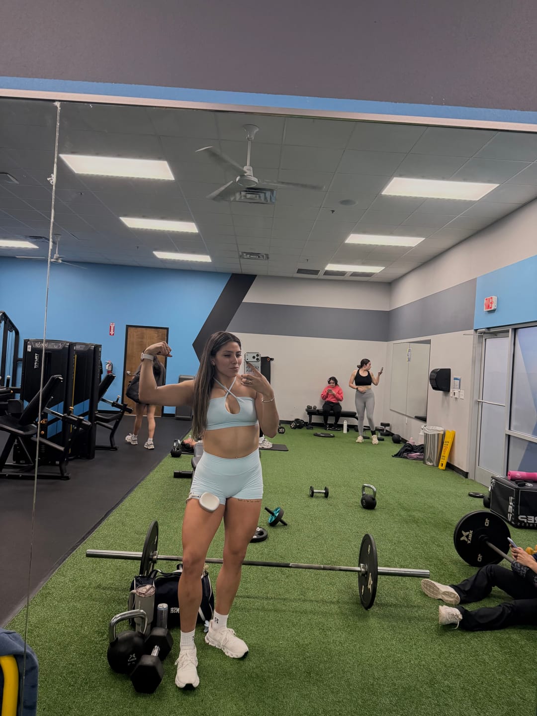Customer photo review of W130 Amore Scrunch Shorts