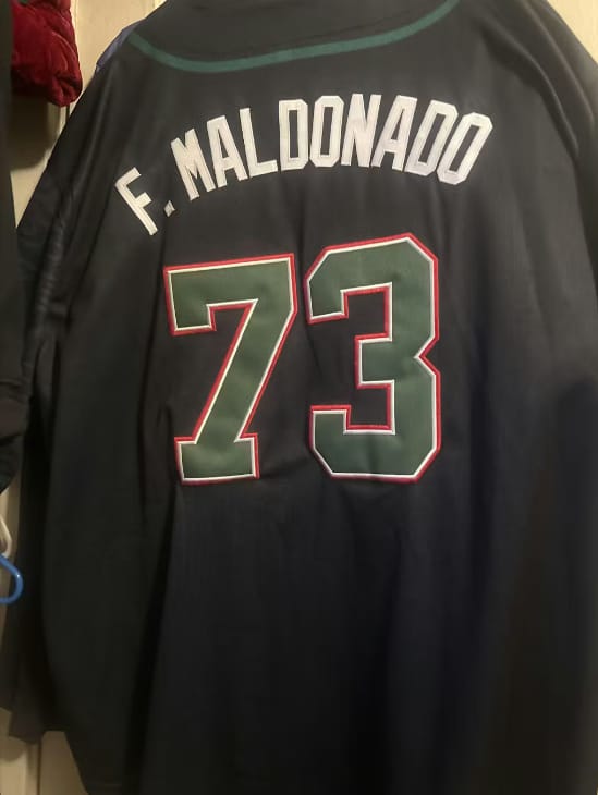Customer photo review of Mexico Heritage Custom Baseball Jersey