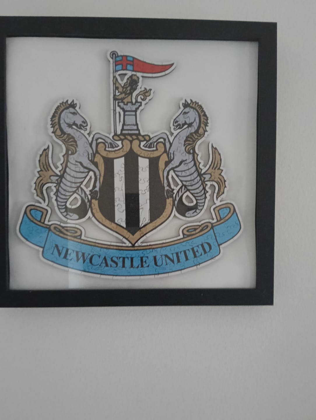 Customer photo review of Newcastle United FC® Logo - Wooden Puzzle