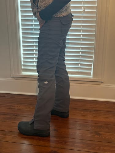 Customer photo review of Women's Fleece Lined High Rise Sitka Winter Pants