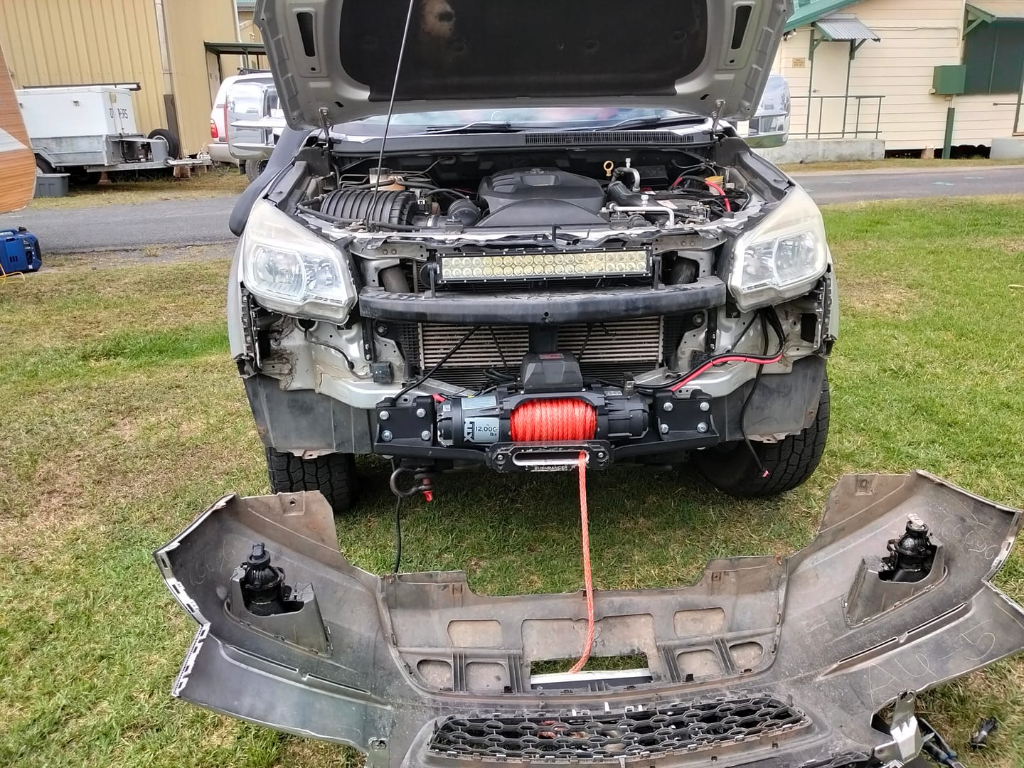 Customer photo review of Hidden Winch Mount for Isuzu D-Max 2017-2020