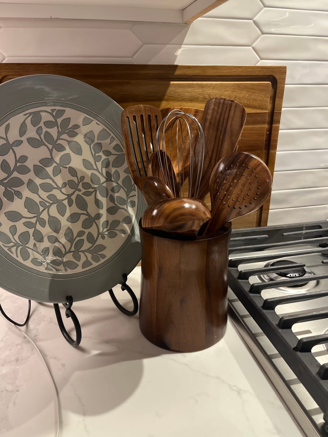 Customer photo review of 10 Piece Teak Wooden Utensil Set