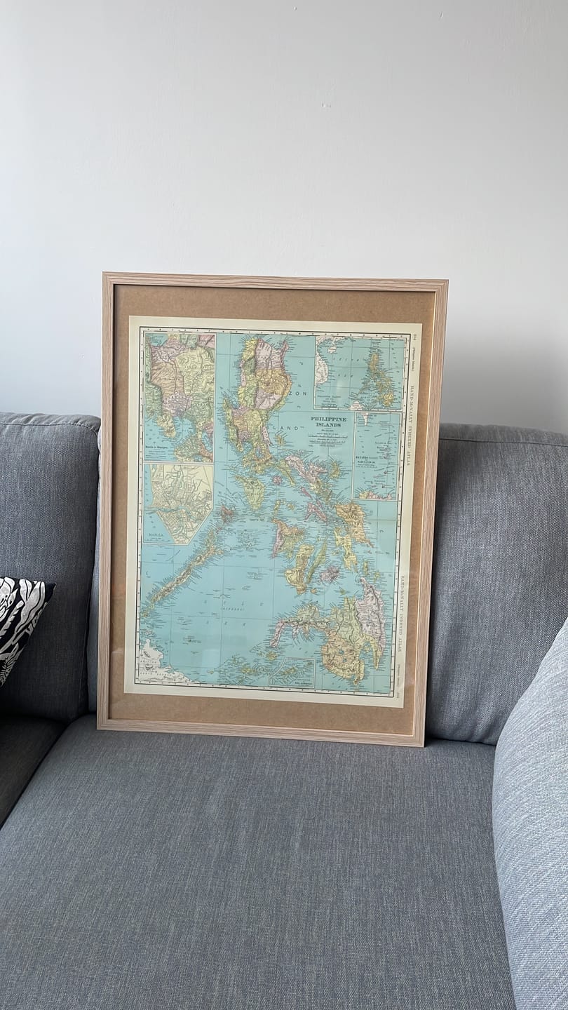 Customer photo review of Old Map of Philippines by Rand McNally, 1904: Manila, Luzon, Samar, Cebu, and Mindanao
