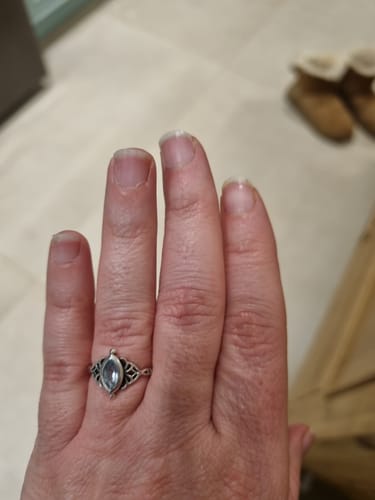 Customer photo review of טבעת מרקיזה כסף 925