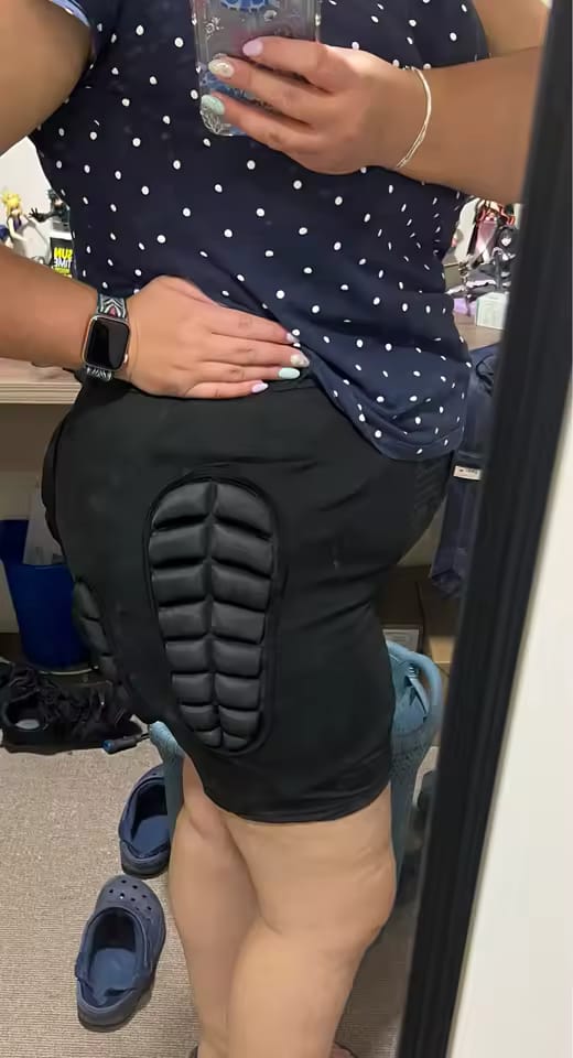 Customer photo review of 3D Polster-Shorts – Hüftschutz für Ski, Snowboard & Skate