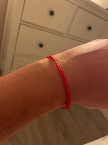Customer photo review of Armband Kabbalah I Farbe Rot