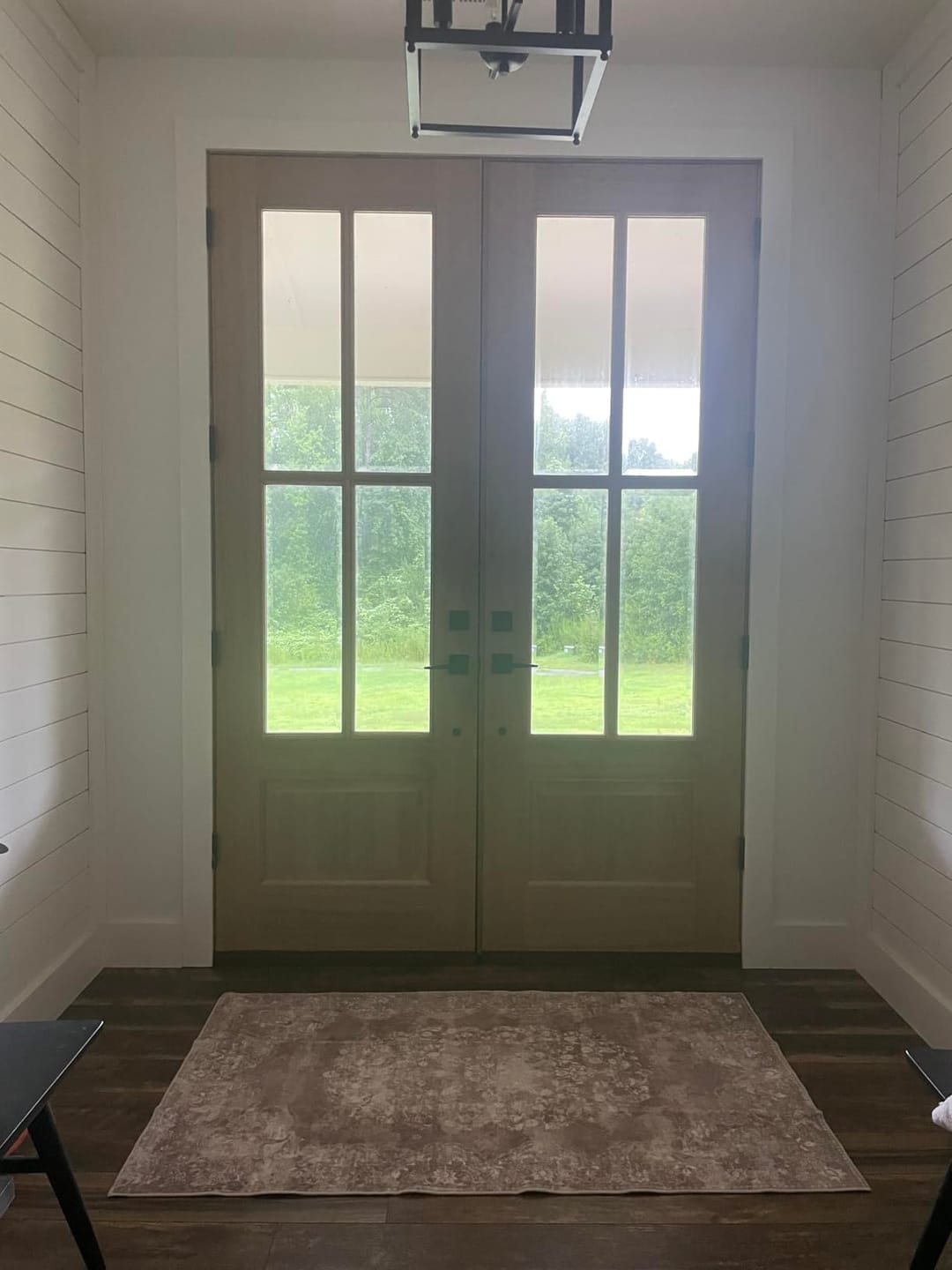 Customer photo review of Antique Distressed Medallion Area Rug
