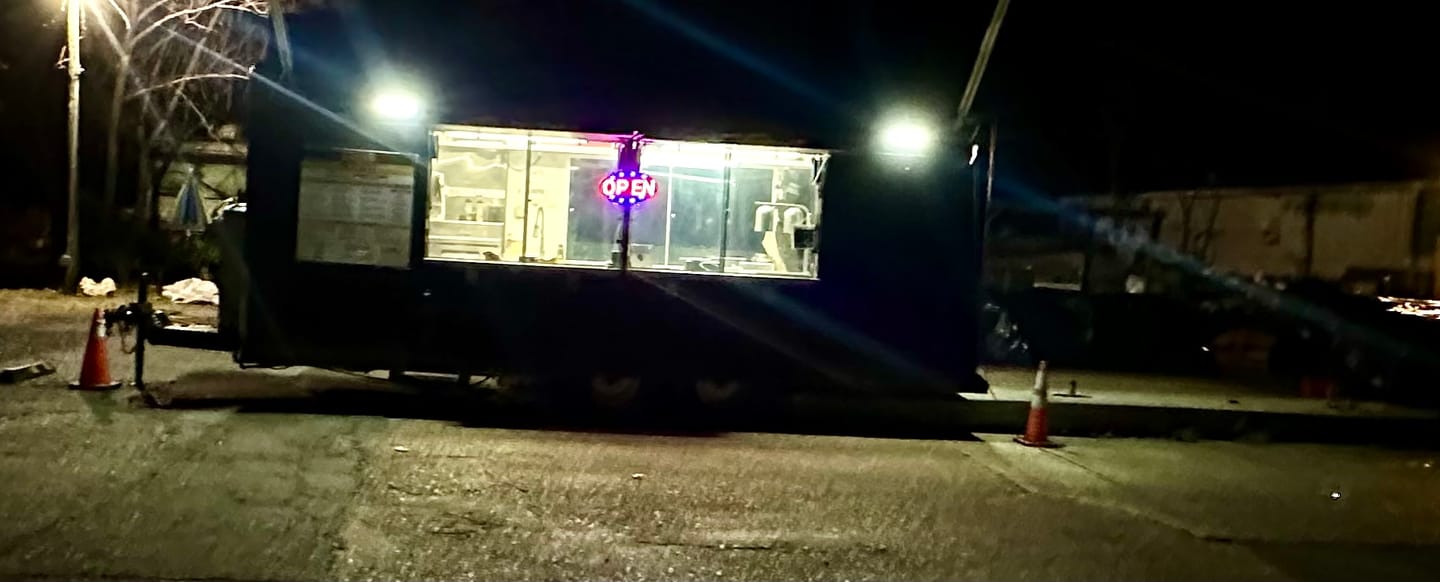 Customer photo review of Food Truck Service Area Light – Dual 5 Foot Pole 20,000 Lumens