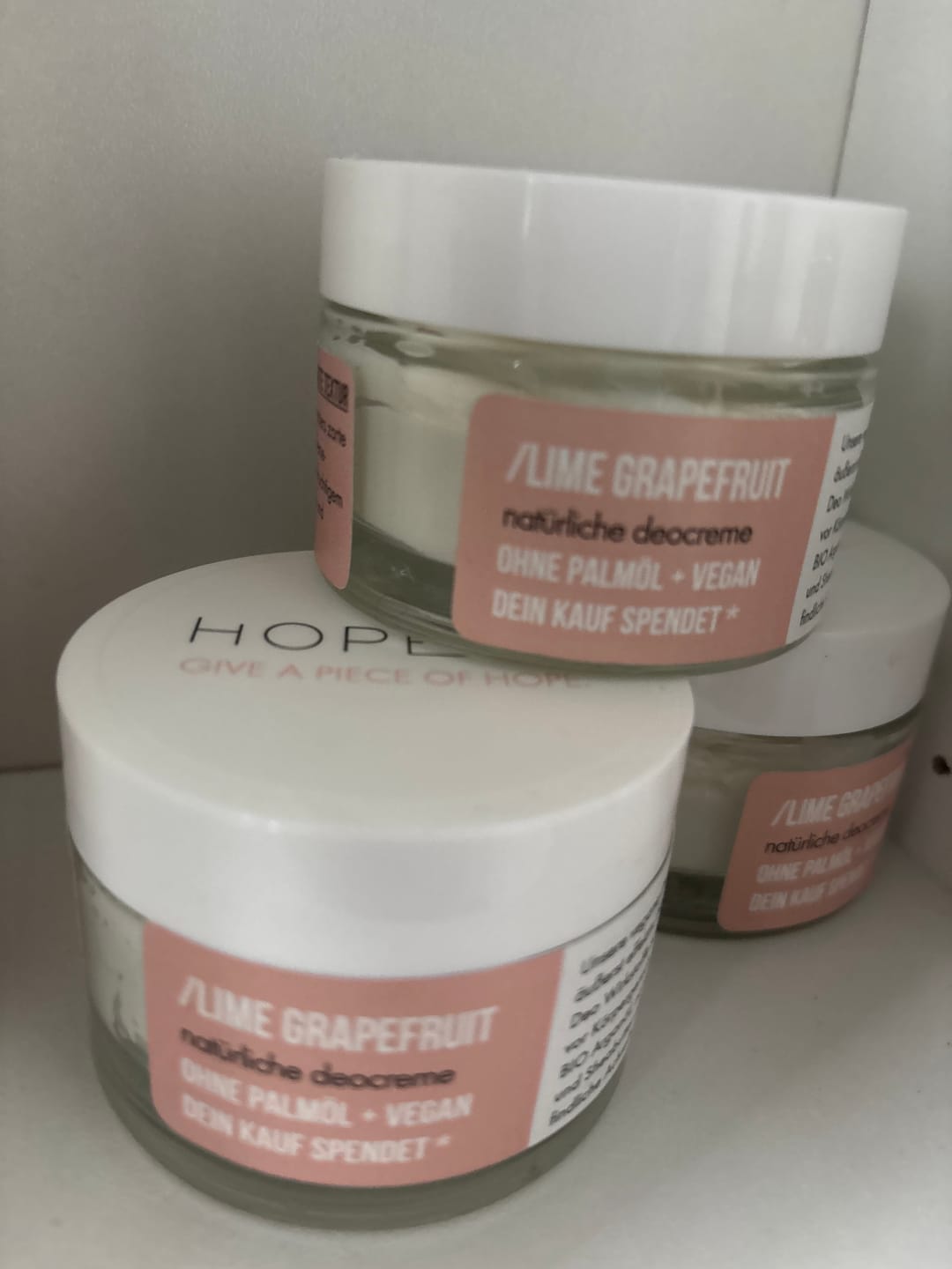 Customer photo review of Lime Grapefruit Deo Creme