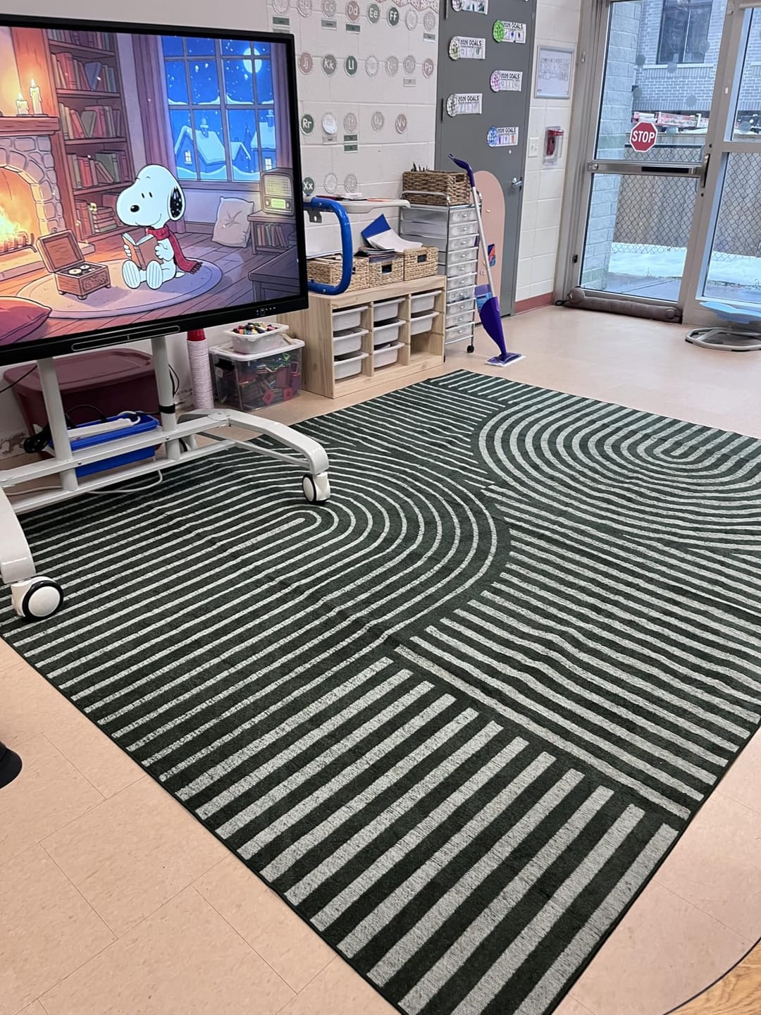 Customer photo review of Echo Washable Area Rug - Green