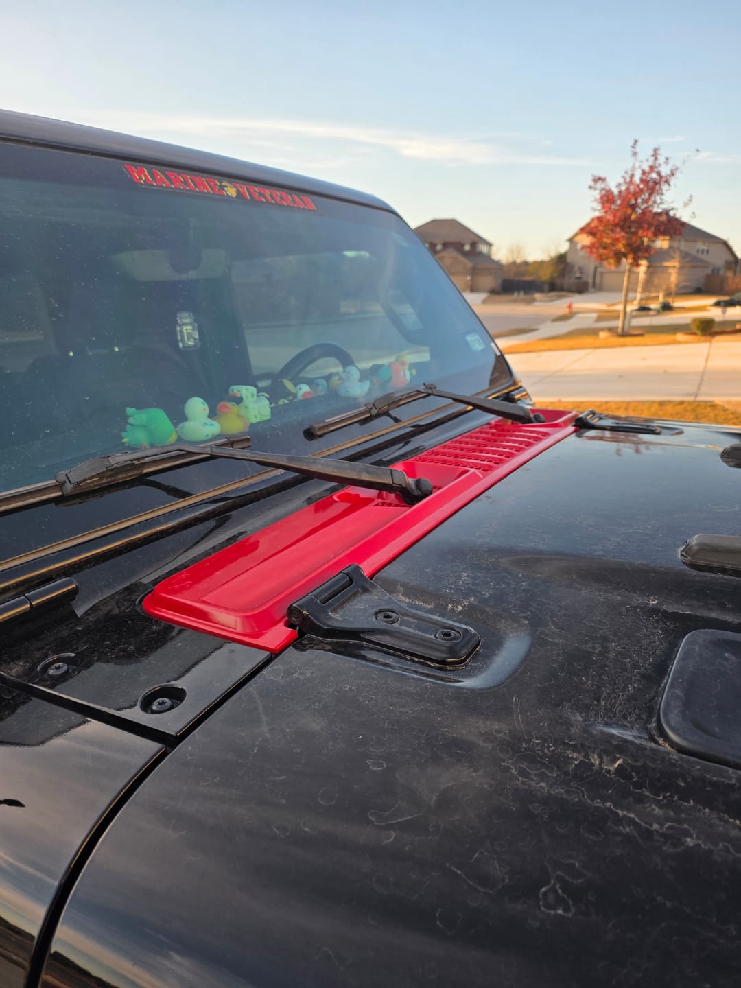 Customer photo review of OEM Cowl Wiper Panel Color Matched  JL JT 2018+  (14+Lead Time)
