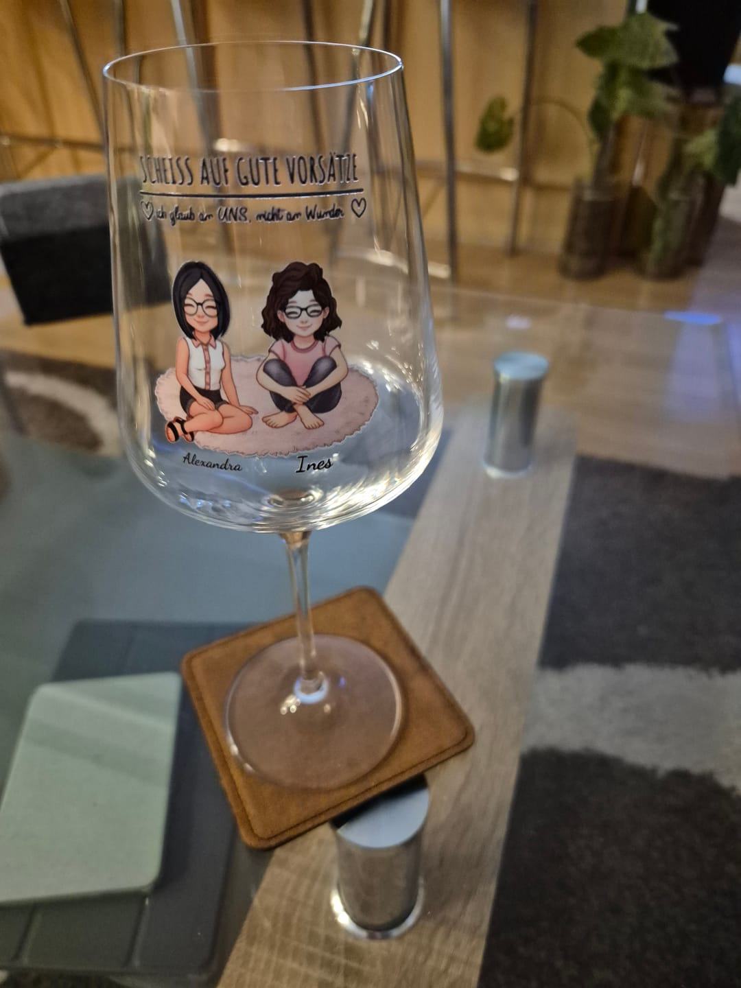 Customer photo review of Wildlederuntersetzer 2er Set