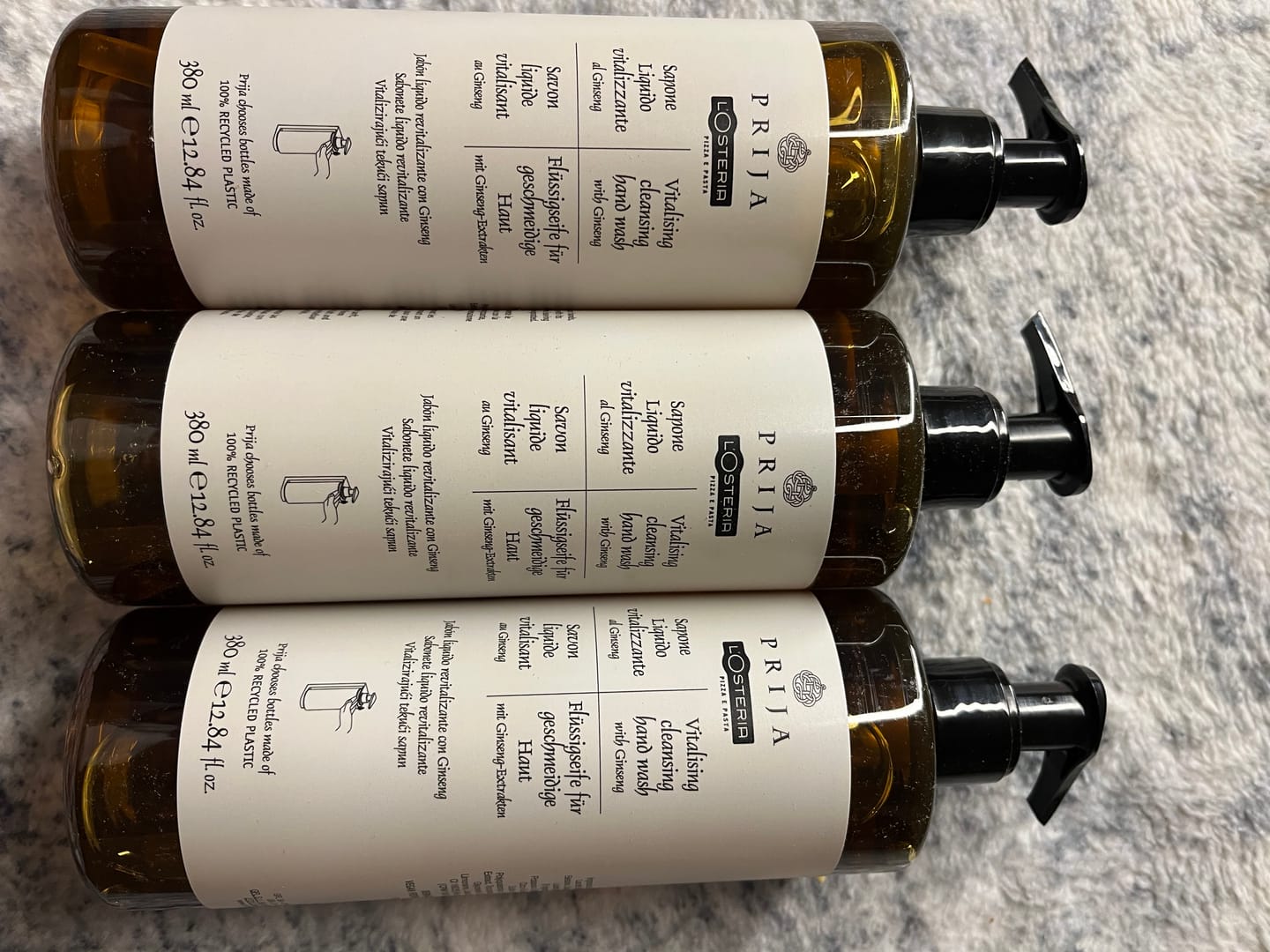 Customer photo review of Prija Flüssigseife mit Ginseng, 3er Set