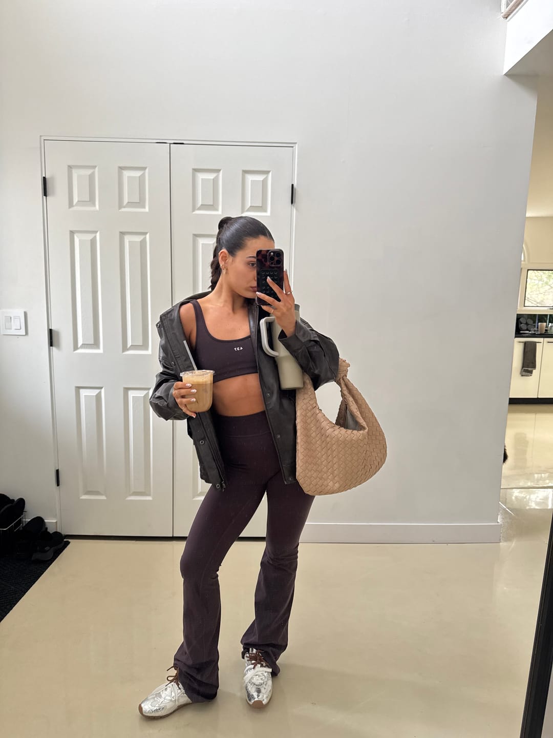 Customer photo review of The Leisure Pant / Espresso