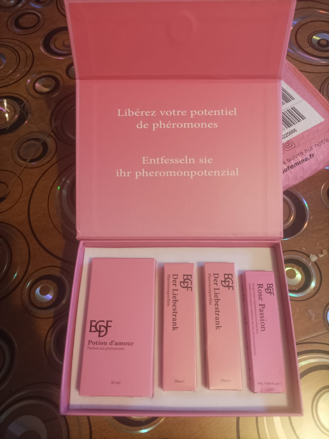 Customer photo review of Coffret aux phéromones