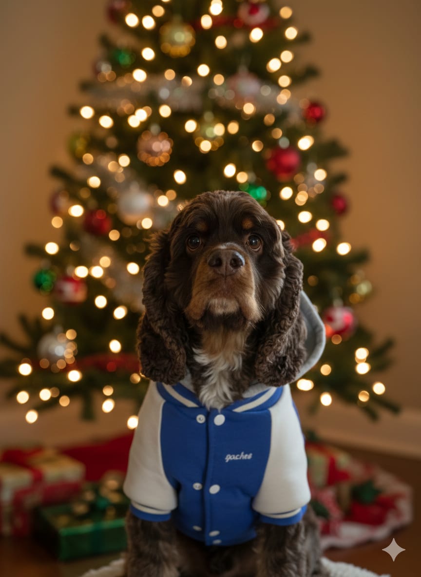 Customer photo review of Dog Varsity Jackets