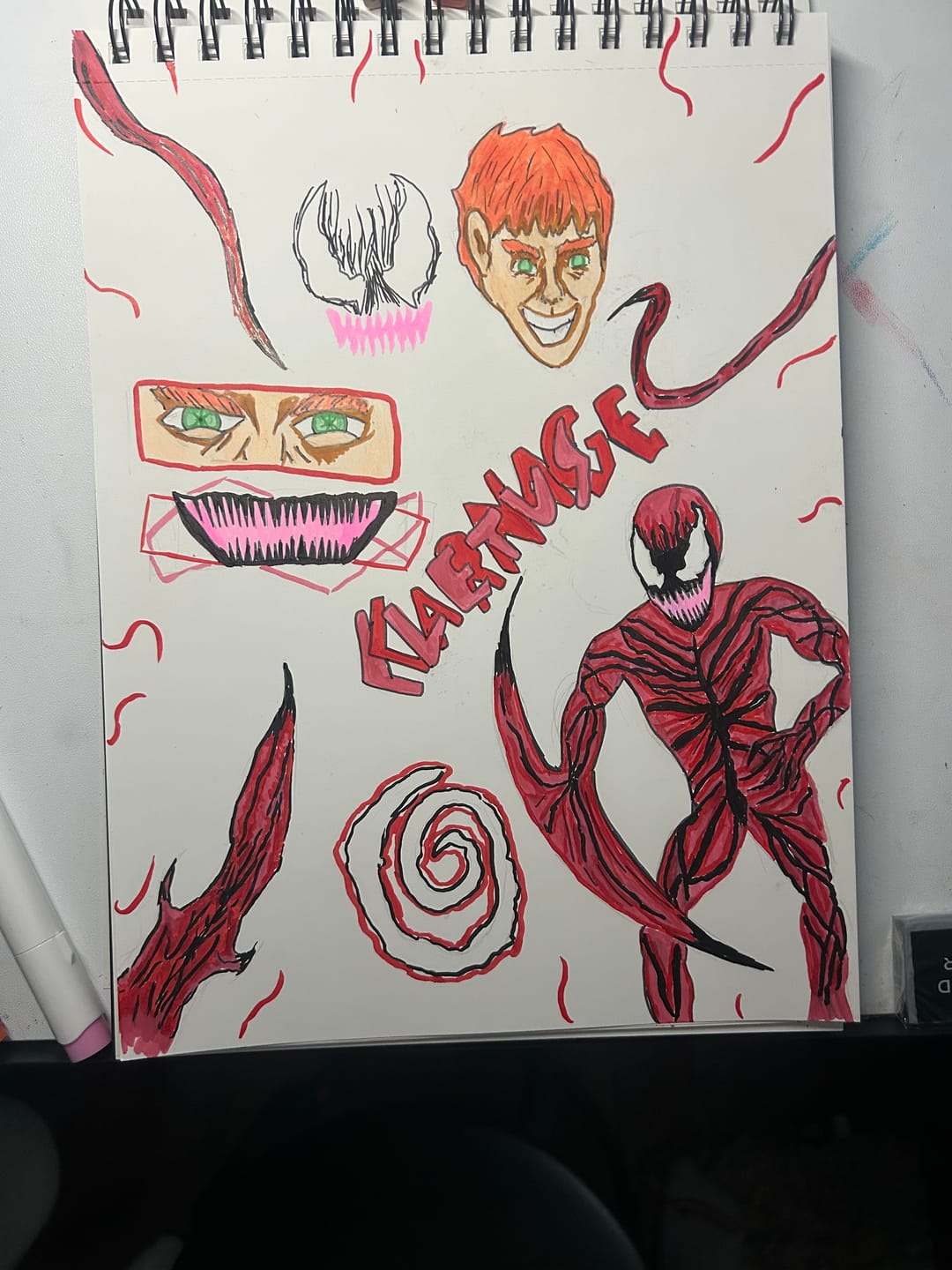 Customer photo review of Ohuhu Honolulu 24 Basic Colors Dual Tips Alcohol Art Markers