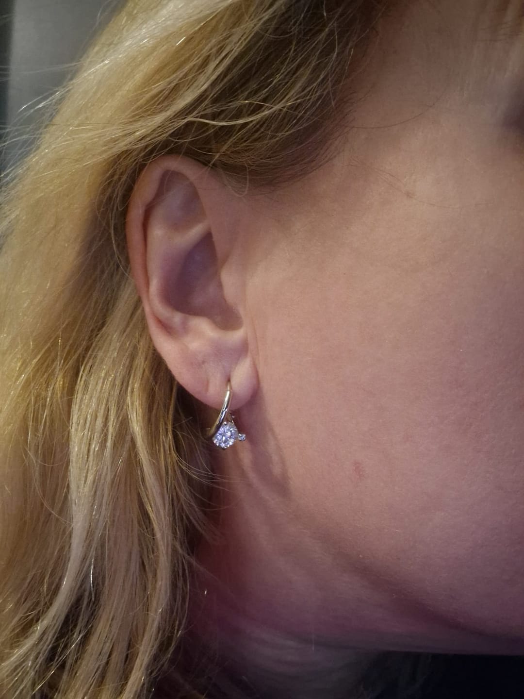 Customer photo review of Mila Earrings | Sterling Silver