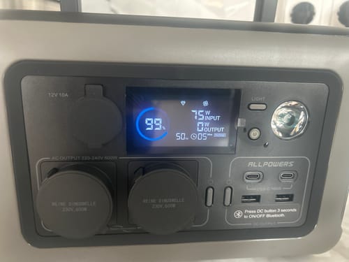 Customer photo review of ALLPOWERS R600 Tragbare Powerstation  | 600W 299Wh