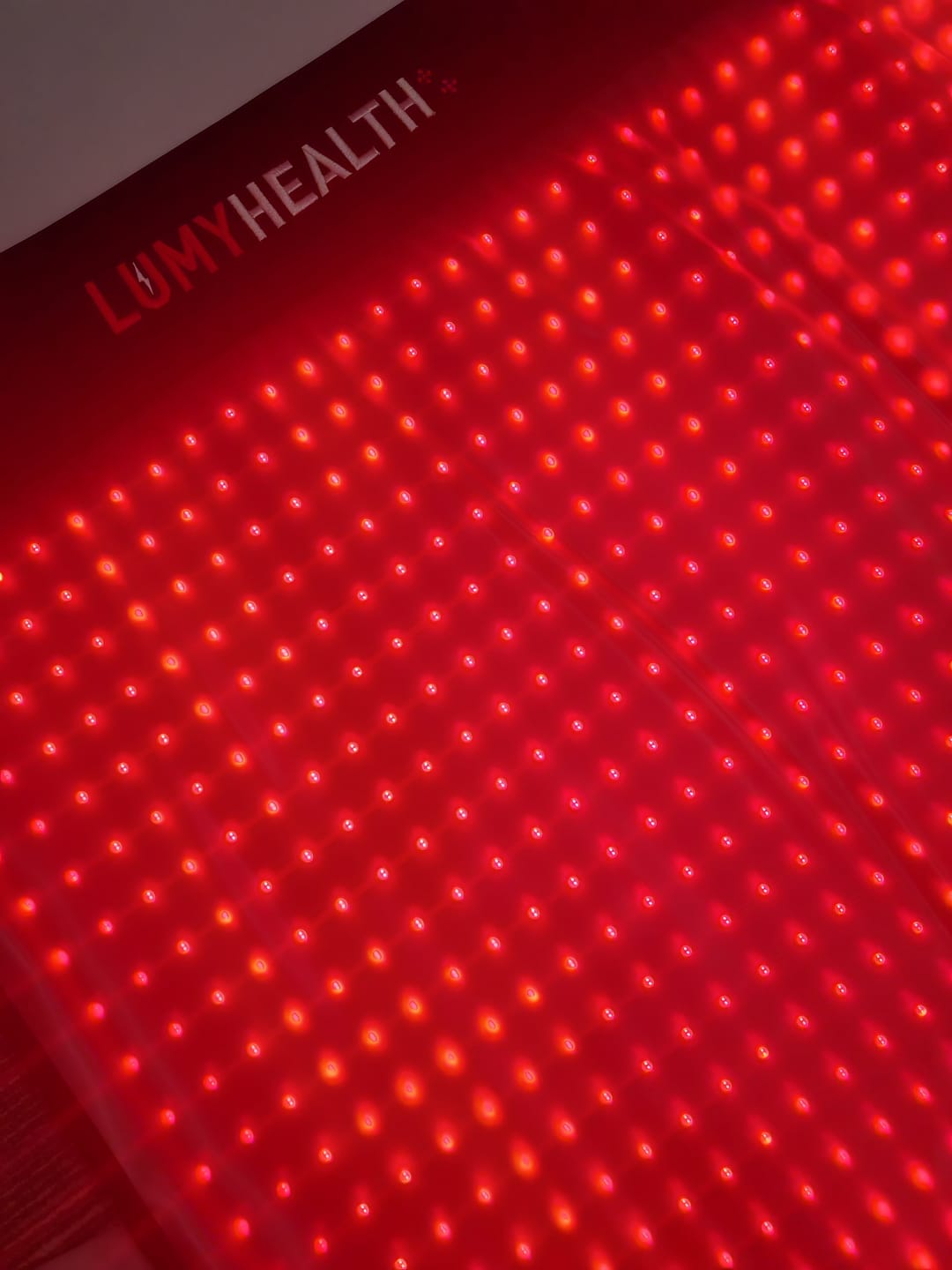 Customer photo review of LUMYHEALTH Dual-Pulse Red Light Therapy Mat for Pain Relief