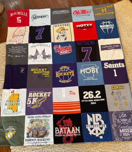 Customer photo review of Classic T-Shirt Blanket