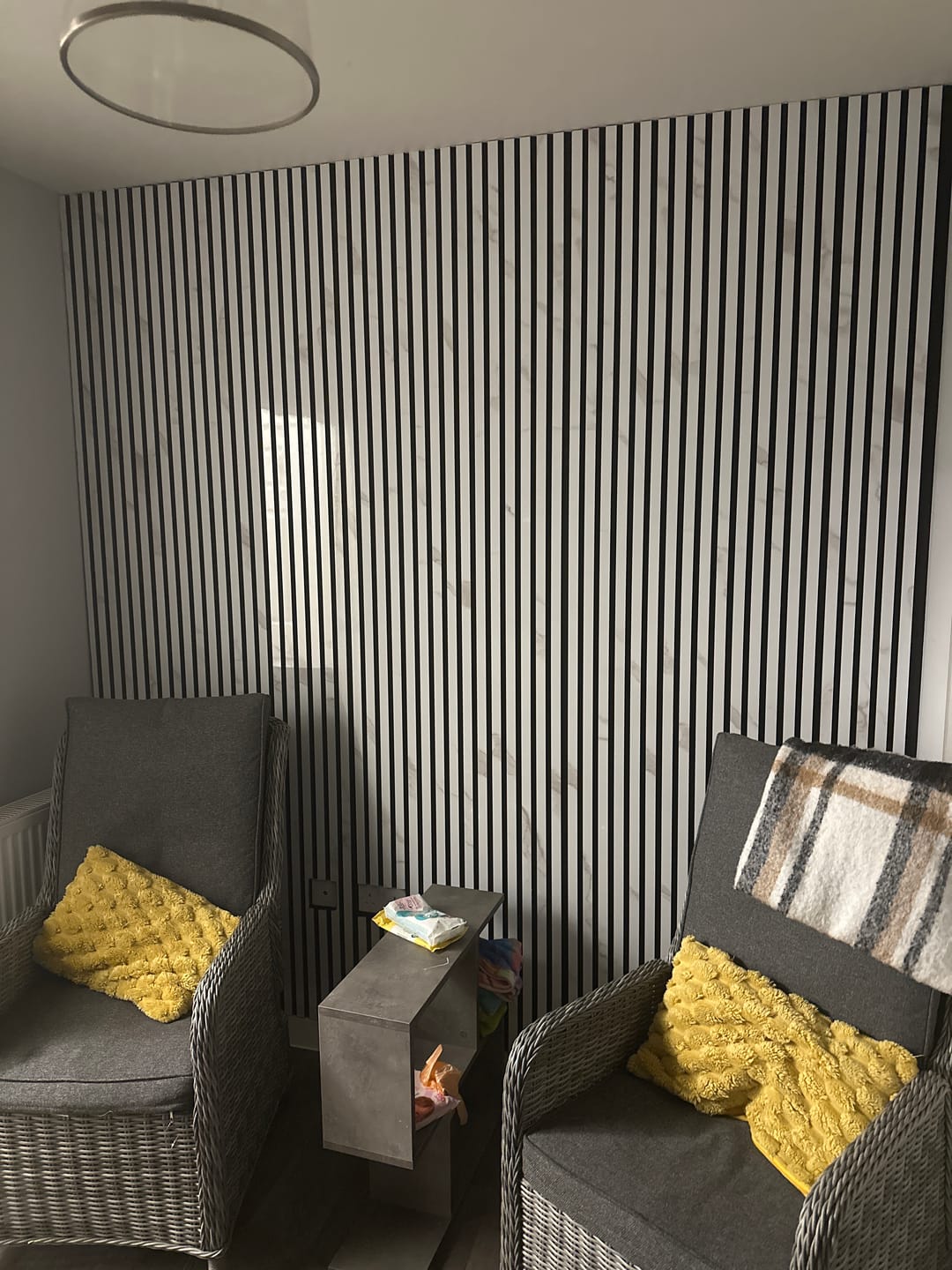 Customer photo review of Premium Acoustic Marble Wall Panel (Multiple Colours)