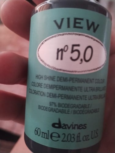 Customer photo review of Tintura Demipermanente Sin Amoníaco View Davines