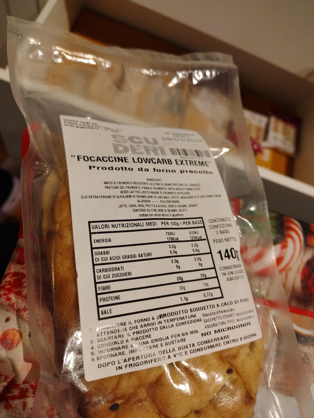 Customer photo review of Focaccine Low Carb Extreme
