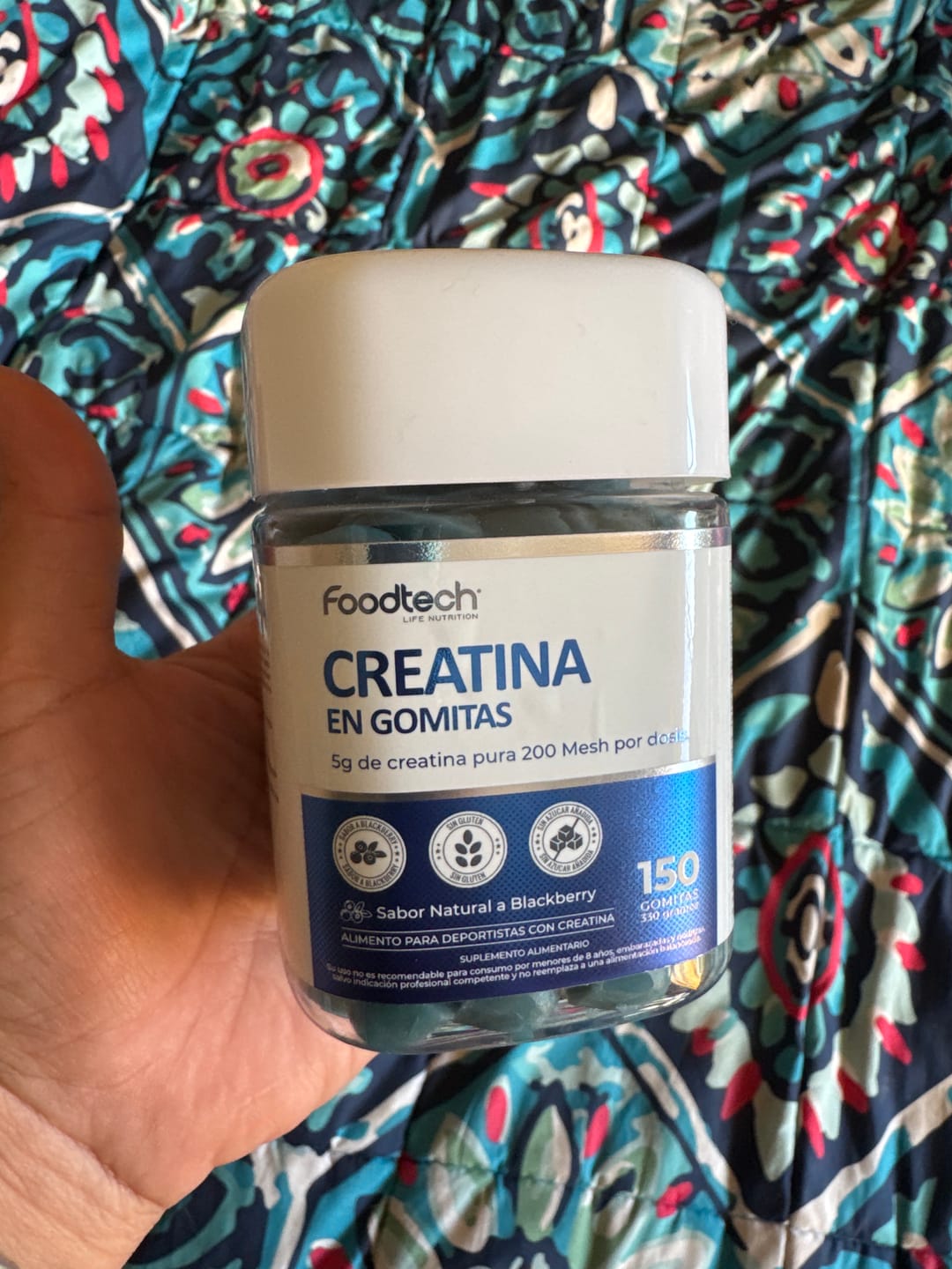 Customer photo review of Creatina en Gomitas 150 Gummies - Foodtech