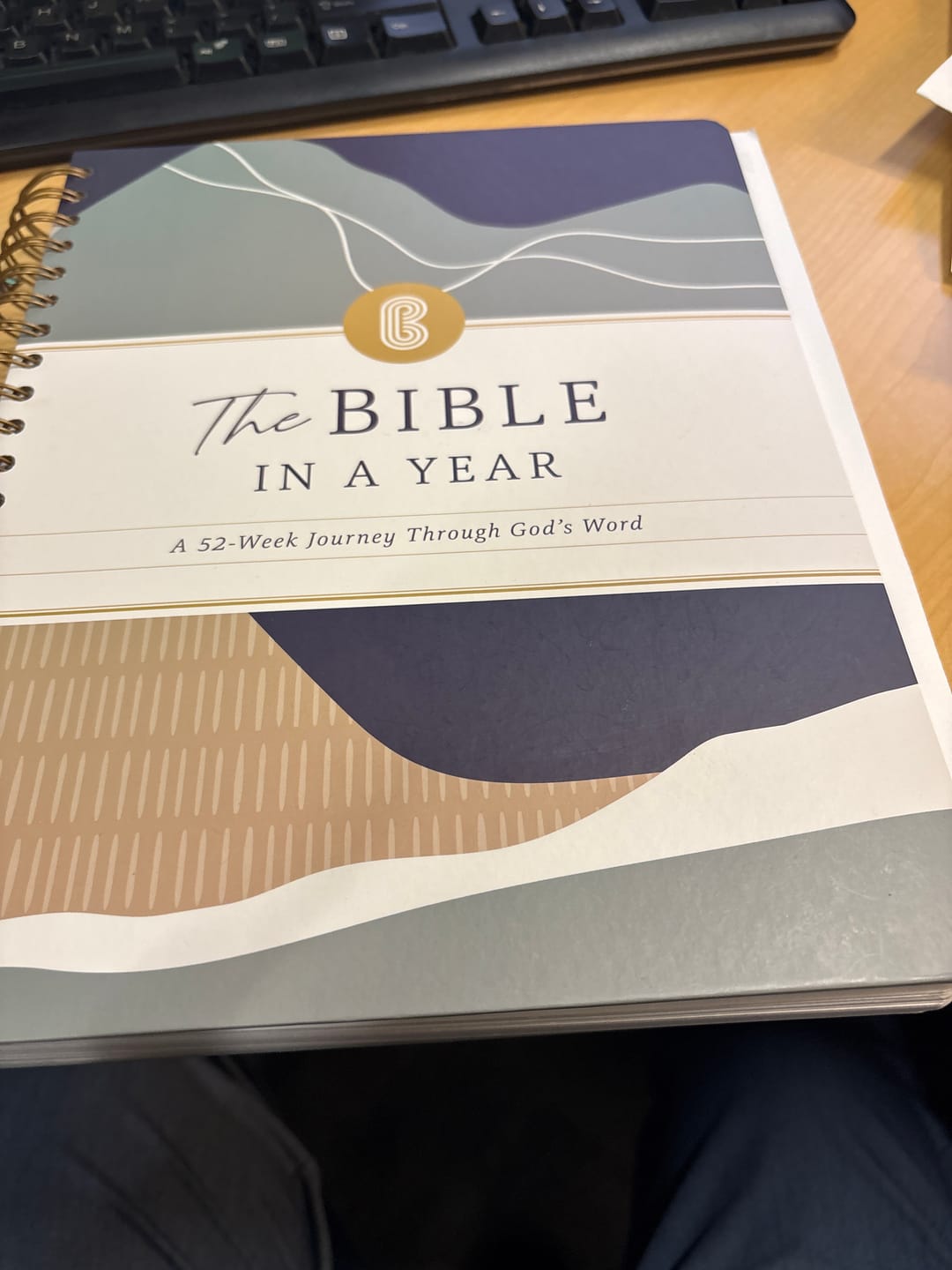 Customer photo review of The Bible In A Year: A 52-Week Journey Through God's Word