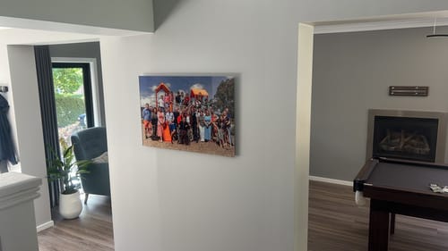 Customer photo review of Acrylic Mounting Panel - 60 x 90 cm