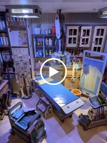 Customer video review of Doctor's Office DIY Wooden Book Nook Shelf Insert