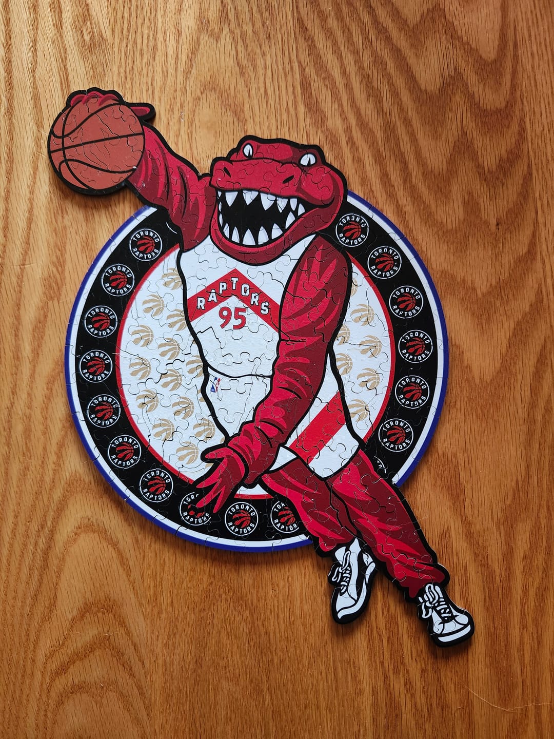 Customer photo review of Toronto Raptors™ Mascot - Wooden Puzzle