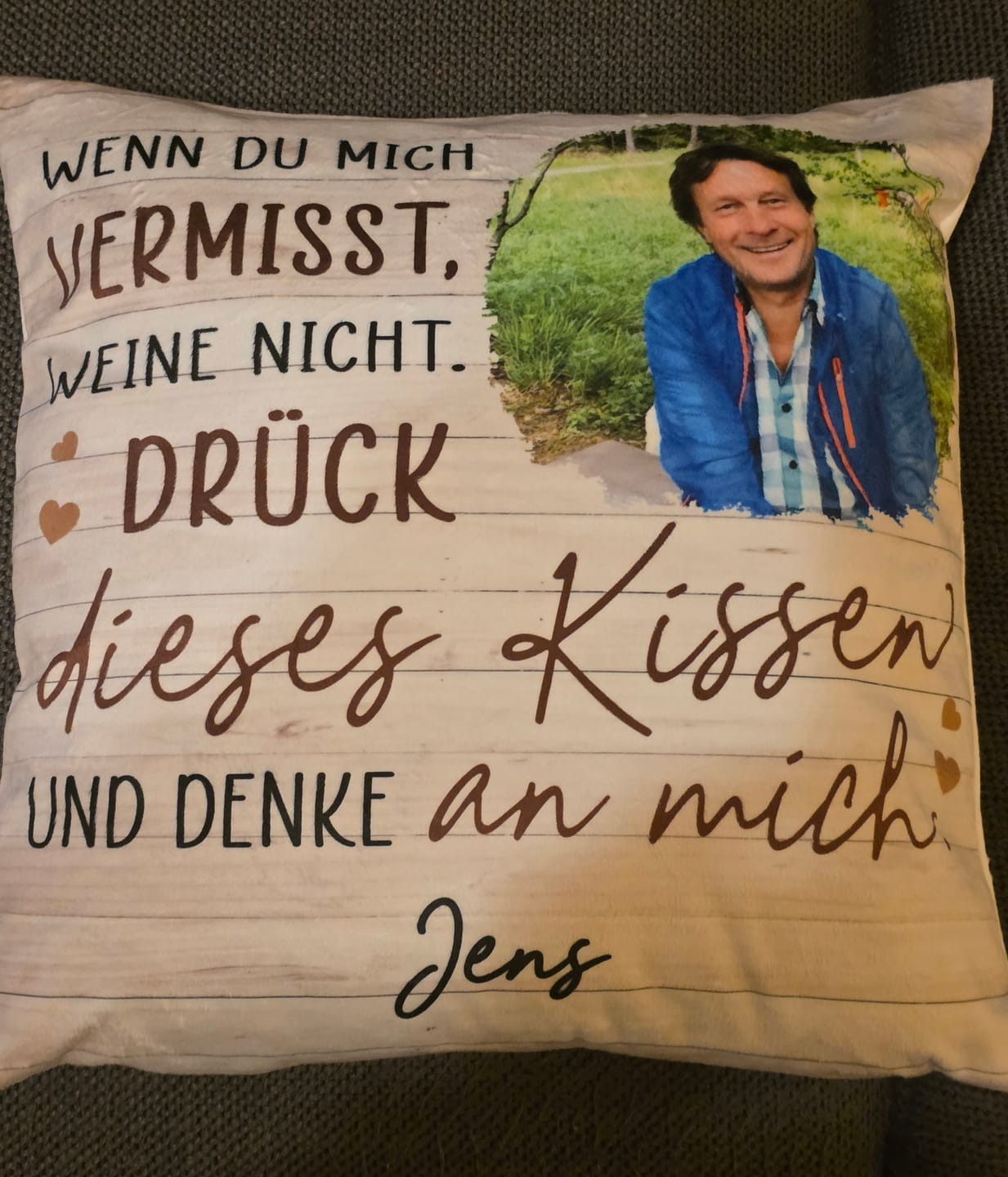 Customer photo review of Immer bei dir - Familien-Kissen