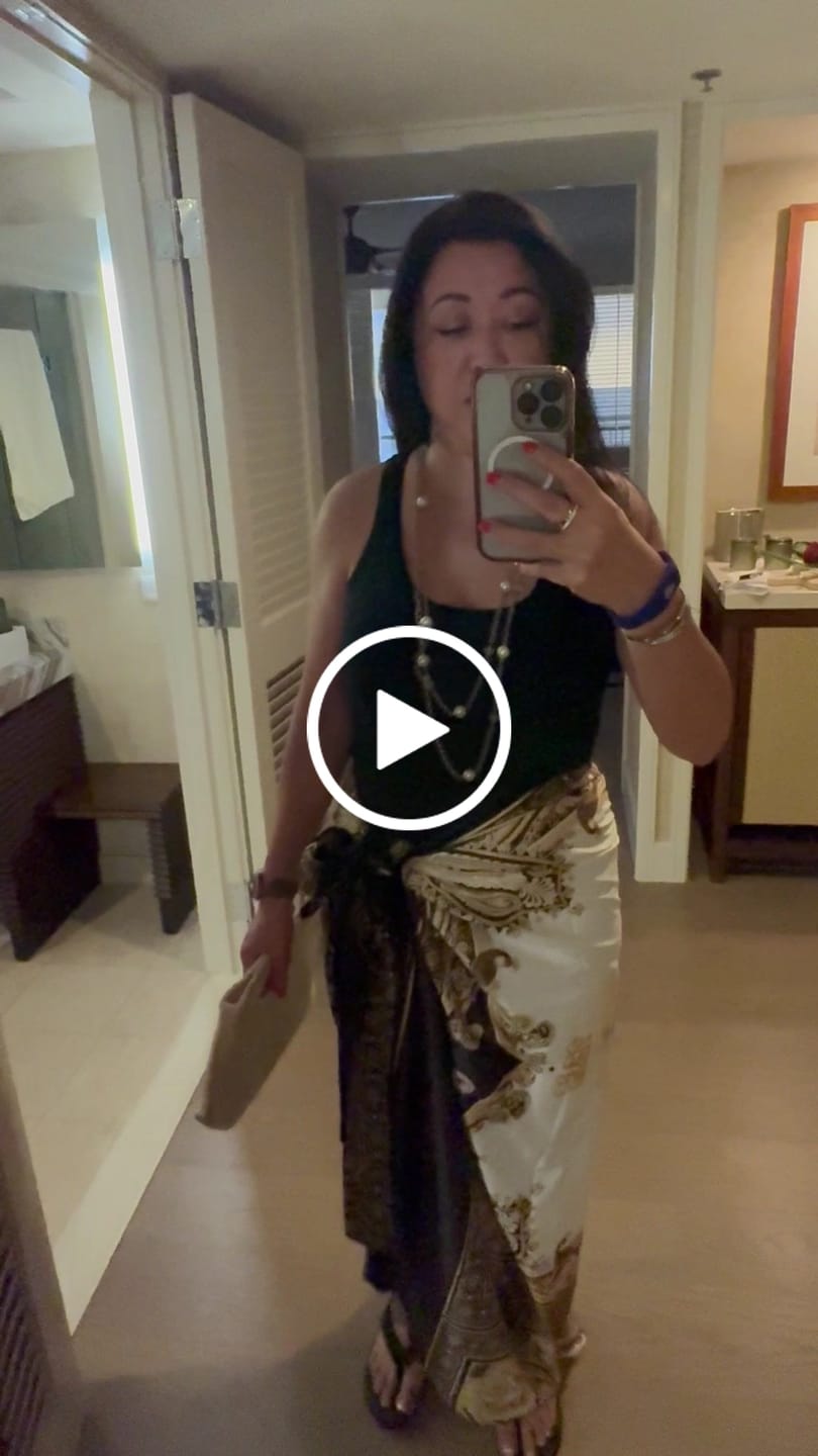 Customer video review of Reversible Wrap Skirt - Satin