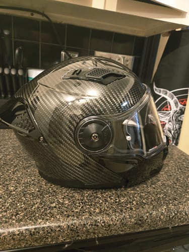 Customer photo review of D.O.T. & ECE Daytona C6- Grey Carbon Fiber