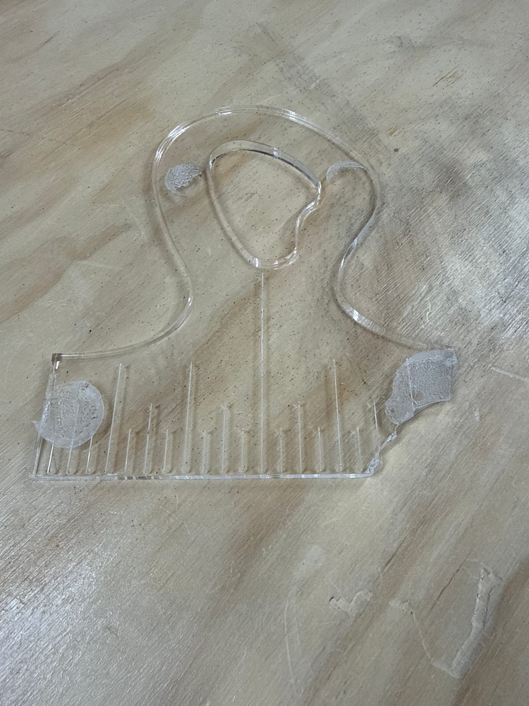 Customer photo review of Router Templates 8 Pack - Handle Shaping Acrylic Templates