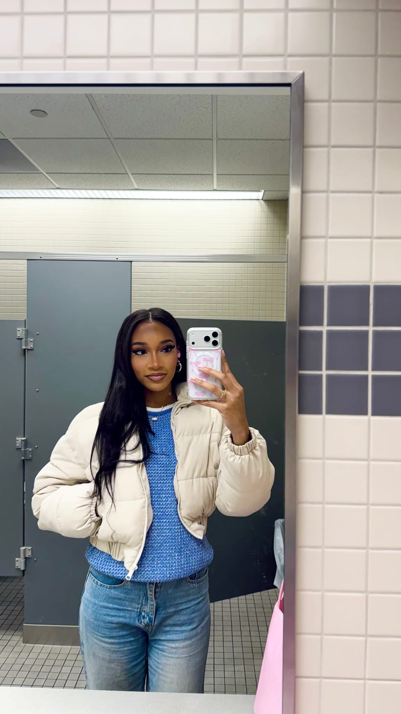 Customer photo review of Silky Straight Micro Loop Hair Extension