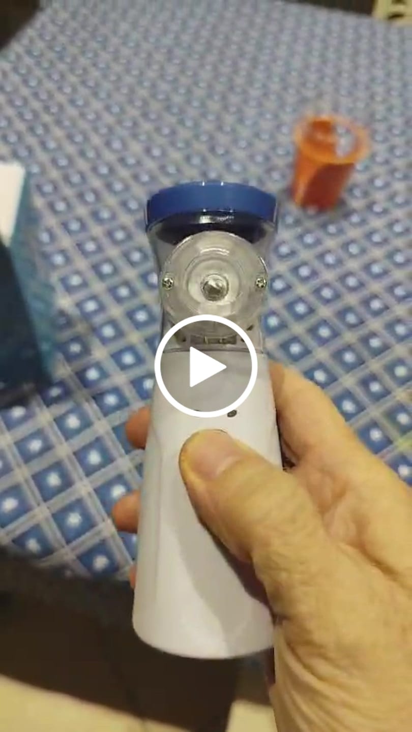 Customer video review of Nebulizzatore Portatile Mesh | Silenzioso, Ricaricabile USB, Nebbia Ultra Fine, Maschere Incluse
