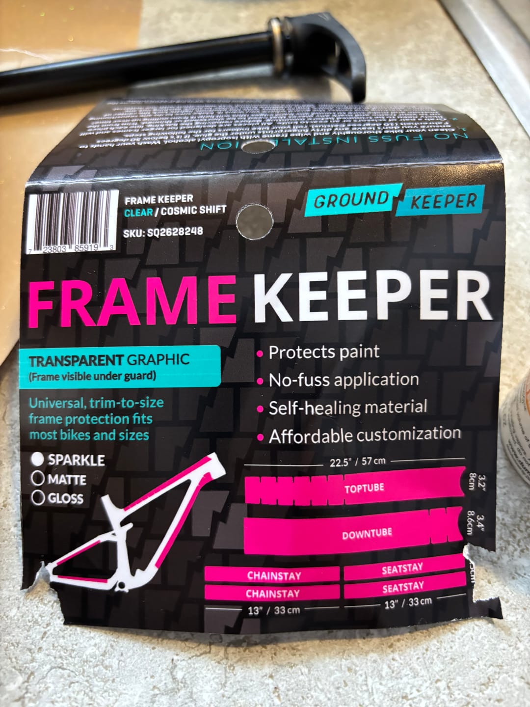 Customer photo review of Sparkle Shift Frame Keeper