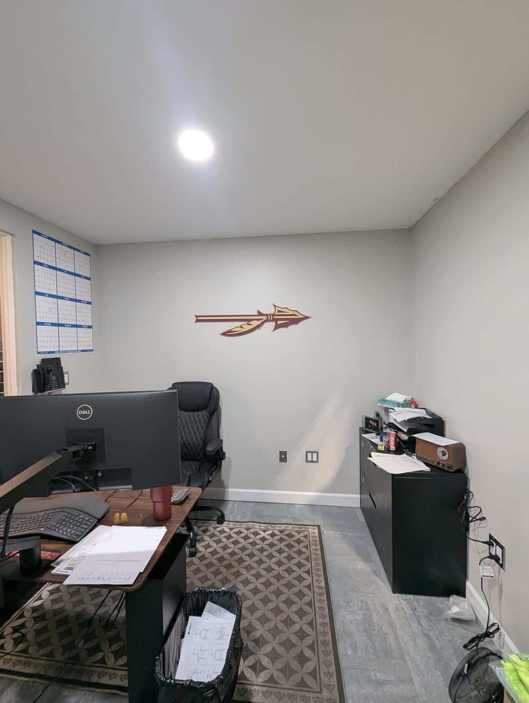 Customer photo review of Florida State Burning Spear 3D Vintage Metal Wall Art
