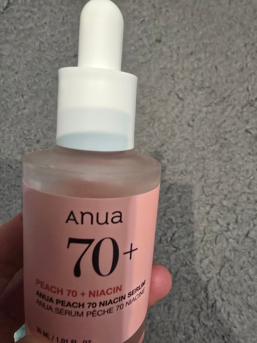 Customer photo review of Serums ar persiku gludai un mirdzošai ādai Anua Peach 70 Niacin Serum