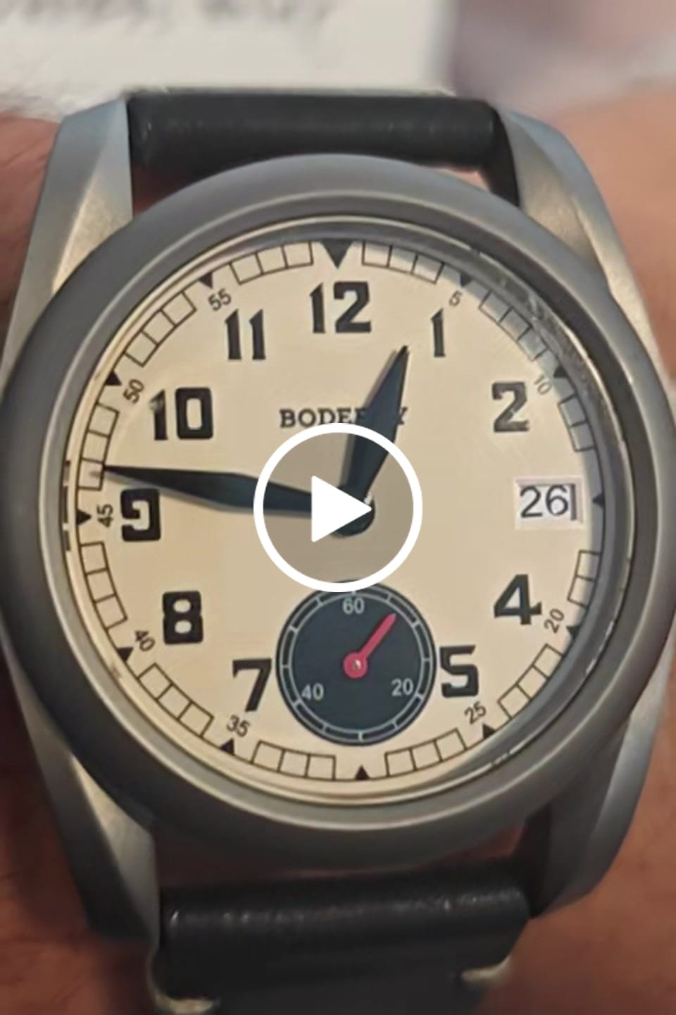 Customer video review of VOYAGER S72 – 72-Hour Power Reserve Titanium Automatic Field Watch, 100M Water Resistant | Cream