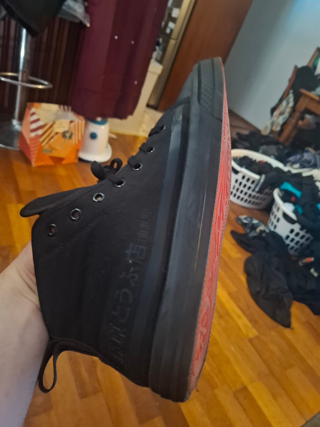 Customer photo review of HTXJPN Fuji2 Kuro High Top Sneakers