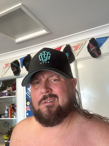 Customer photo review of LVCO Midnight Mint A-Frame Snapback