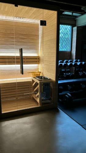 Customer photo review of 2 Person Traditional Sauna - 4.5kw Harvia Heater