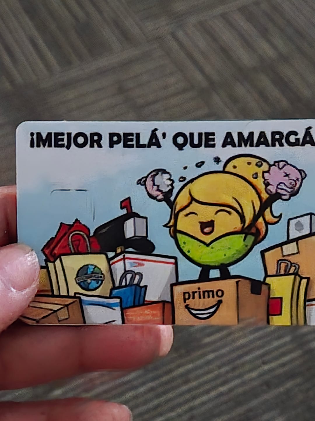 Customer photo review of (Damas) Mejor Pelá' que Amargá' - Sticker para Tarjeta de Crédito