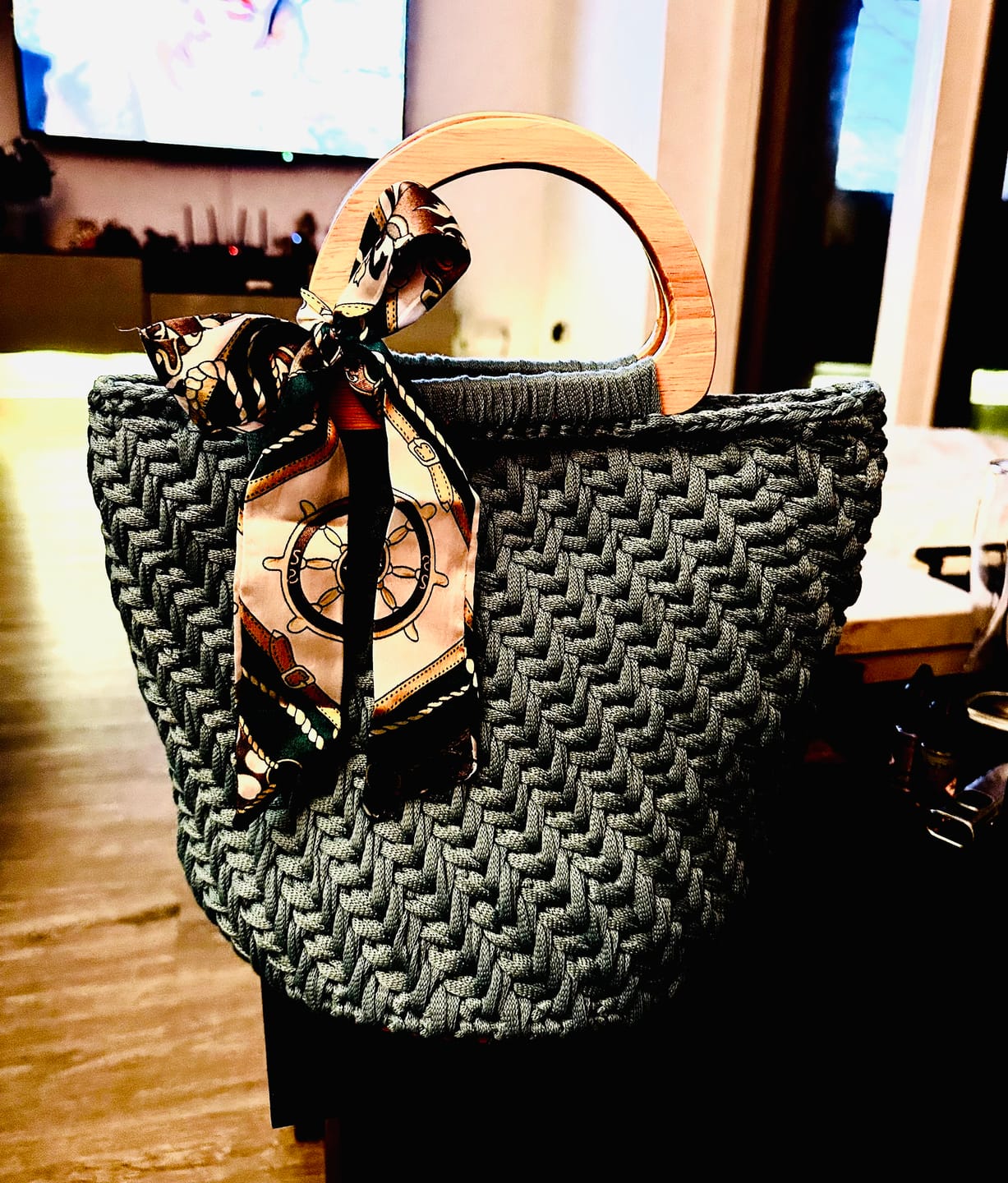 Customer photo review of CrochetPark™  Elegant granny Crochet Bag DIY Kit